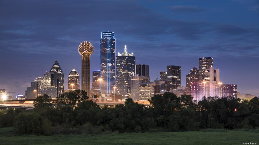 Dallas skyline at Night